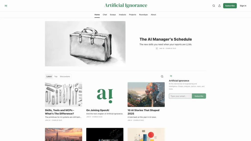 Artificial Ignorance 工具截图