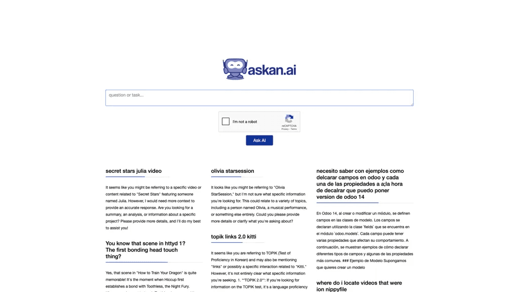 Ask an AI 工具截图