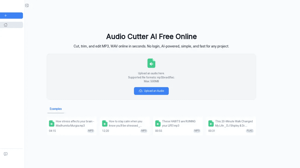 Audio Cutter AI 工具截图