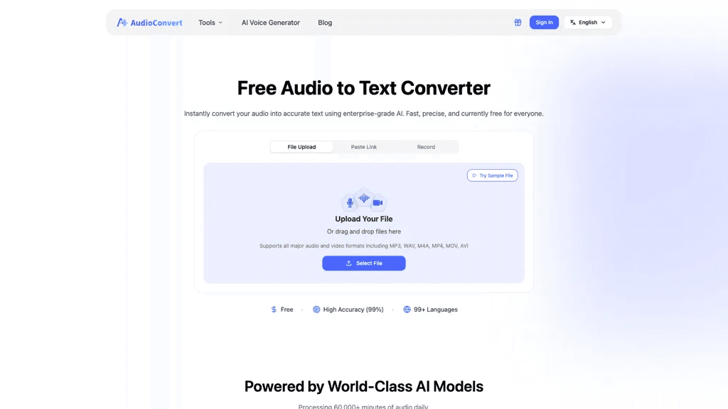 AudioConvert 工具截图
