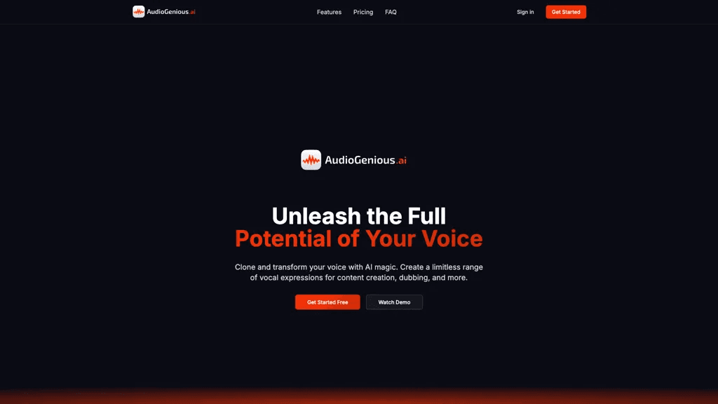 AudioGenius.ai 工具截图