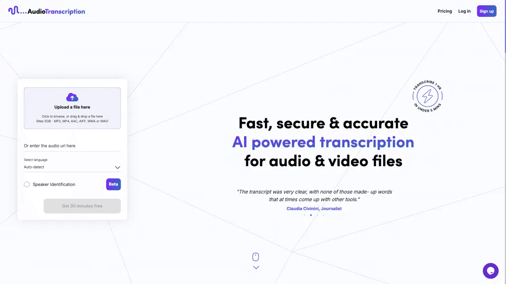 AudioTranscription 工具截图