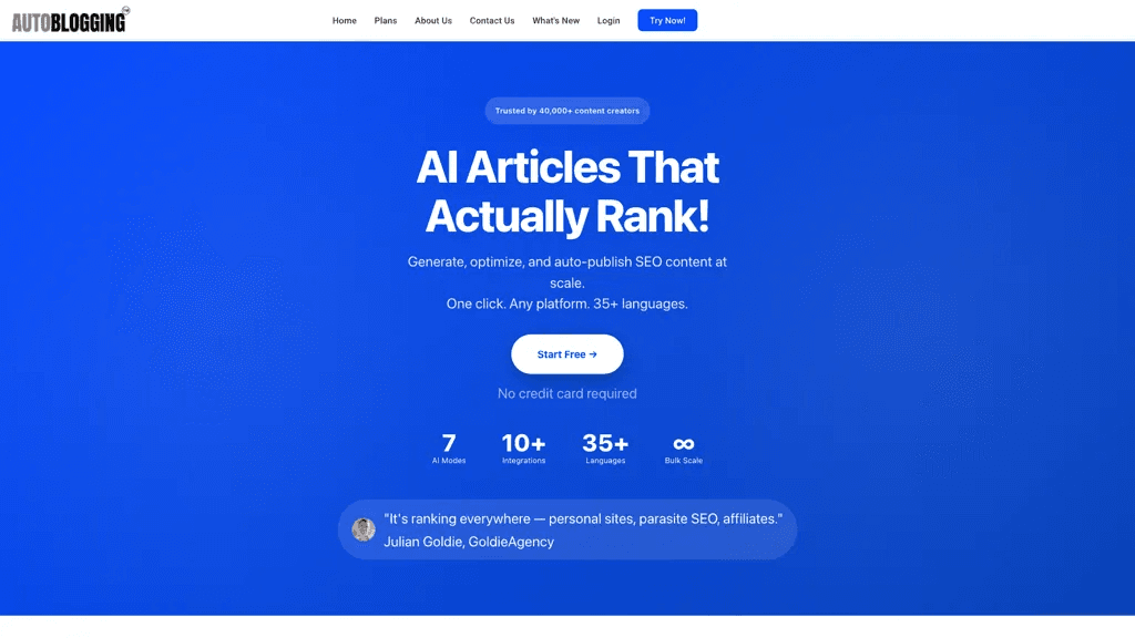 Autoblogging 官网截图