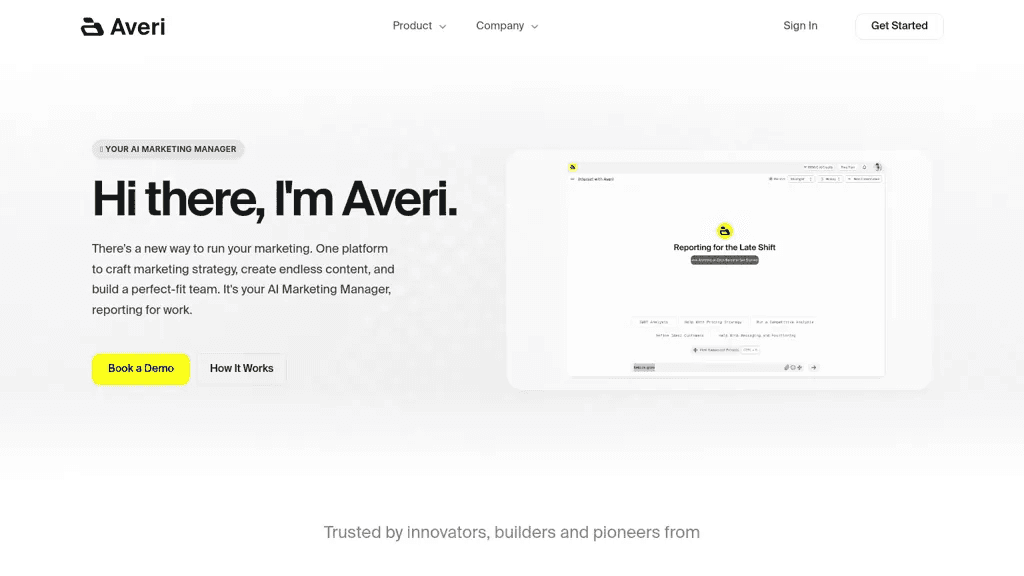 Averi 官网截图