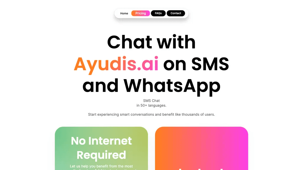 Ayudis 官网截图