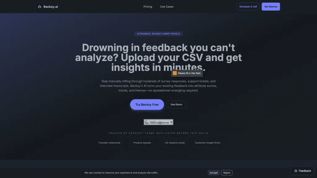 Backsy.ai 官网截图