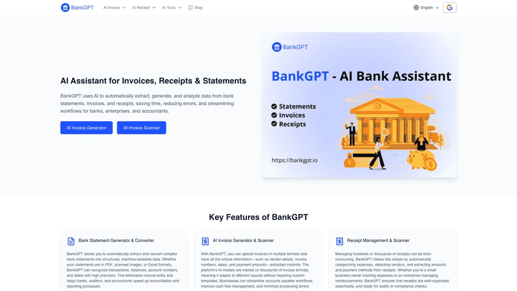 BankGPT 工具截图
