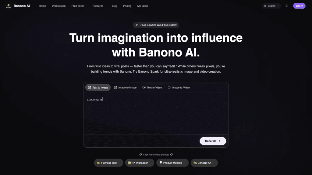 Banono AI 工具截图