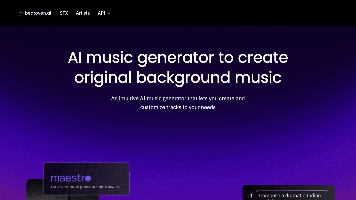 Beatoven.ai 工具截图