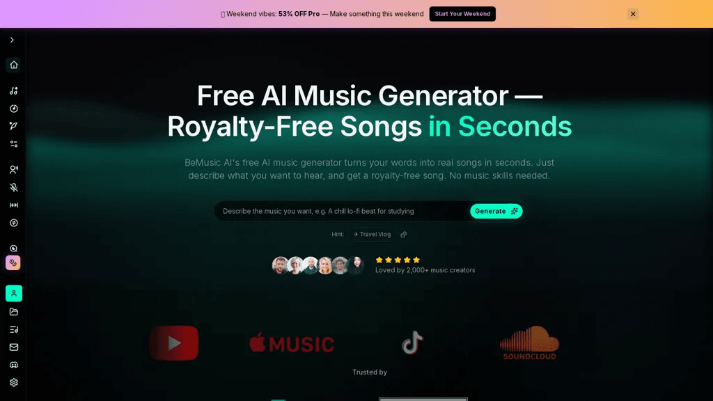 BeMusic AI 工具截图