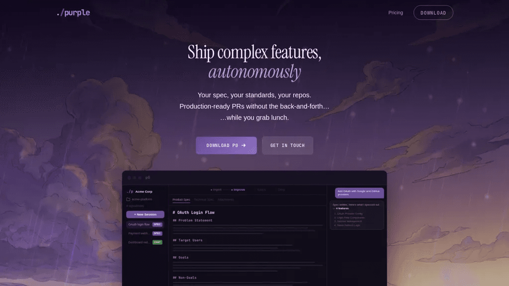 BePurple.ai 工具截图