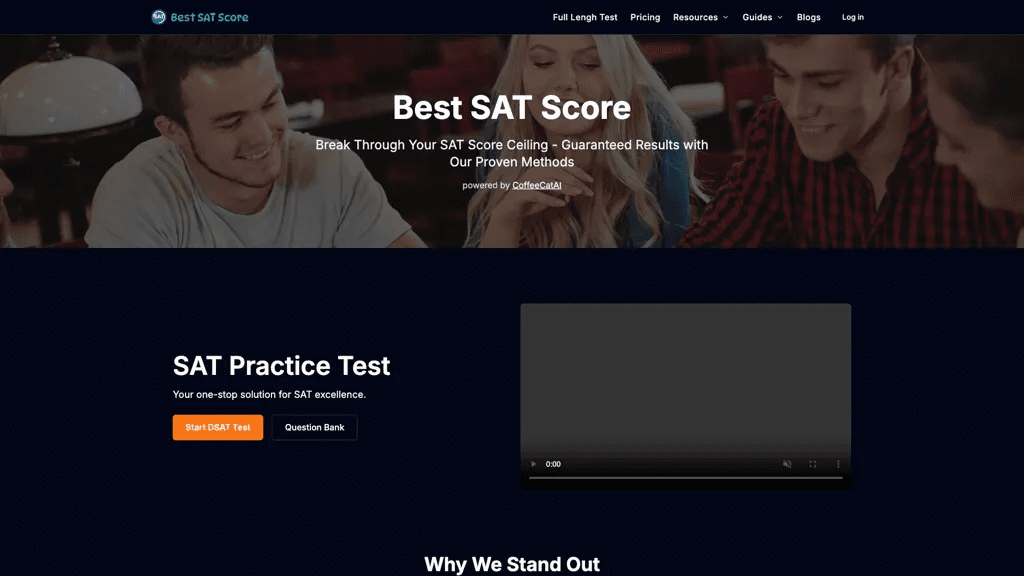 Best SAT Score 官网截图