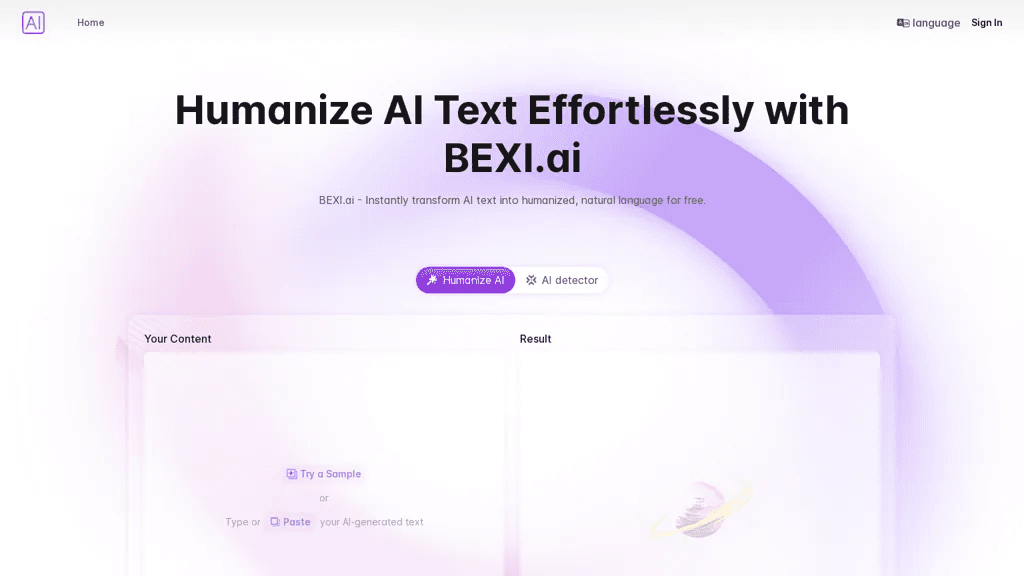 Bexi.ai 工具截图