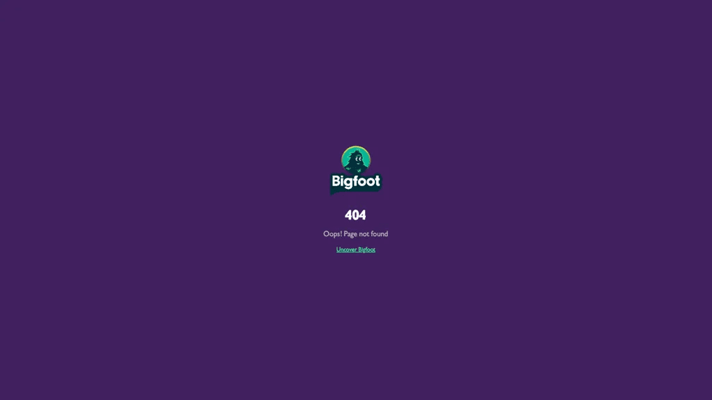 Bigfoot 工具截图