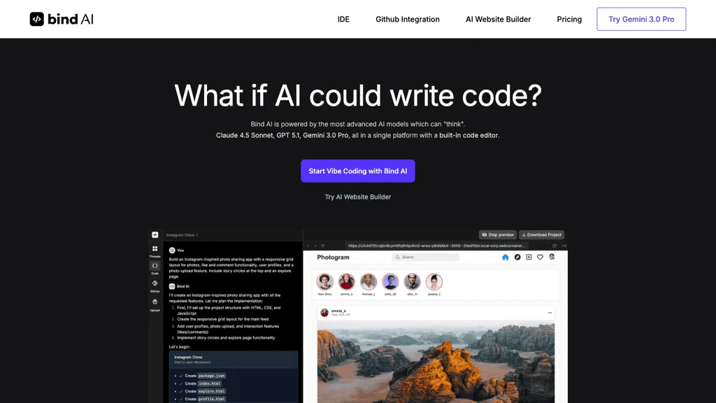 Bind AI 工具截图