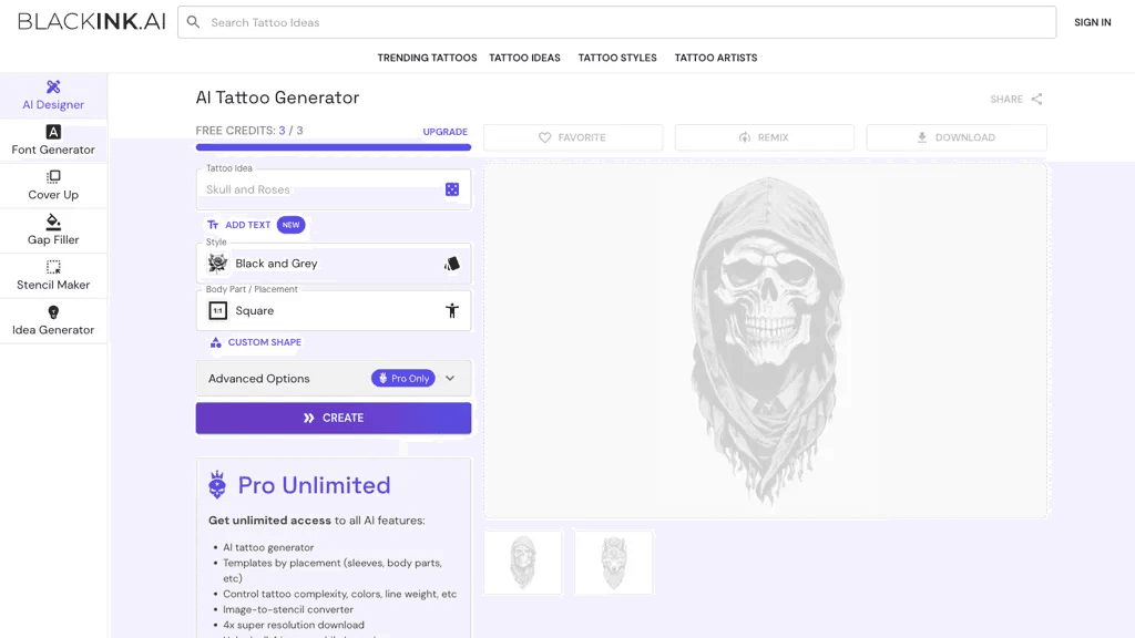 Blackink AI 工具截图