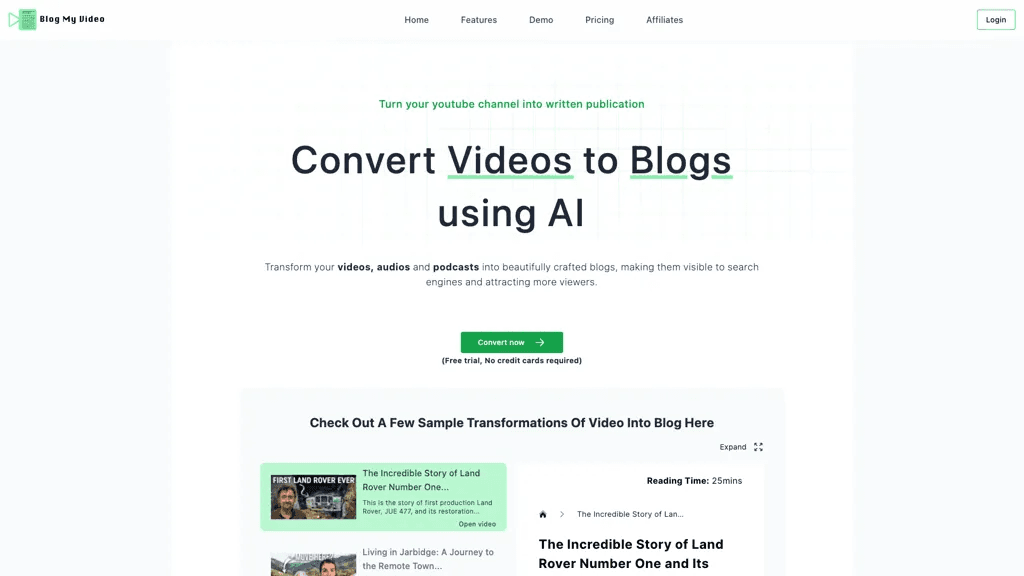 BlogMyVideo 工具截图