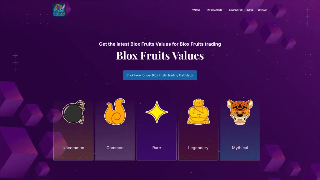 Blox Fruits Values 工具截图