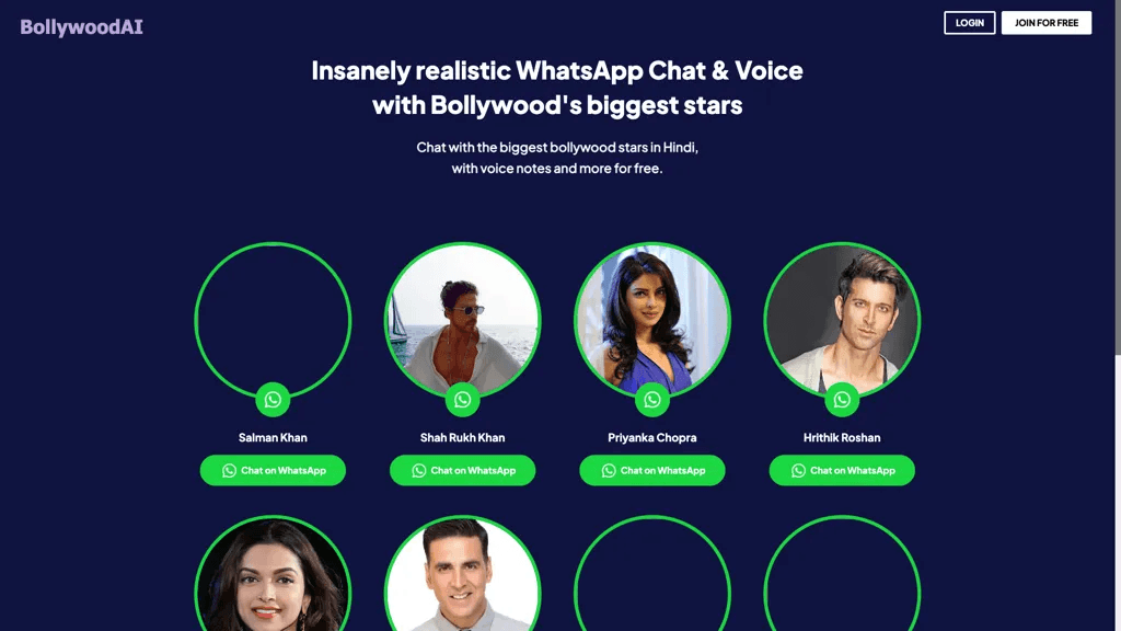 BollywoodAI 工具截图
