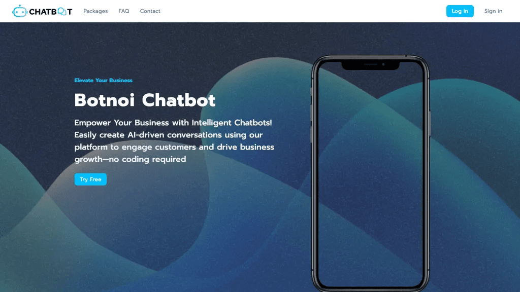 Botnoi Chatbot 官网截图