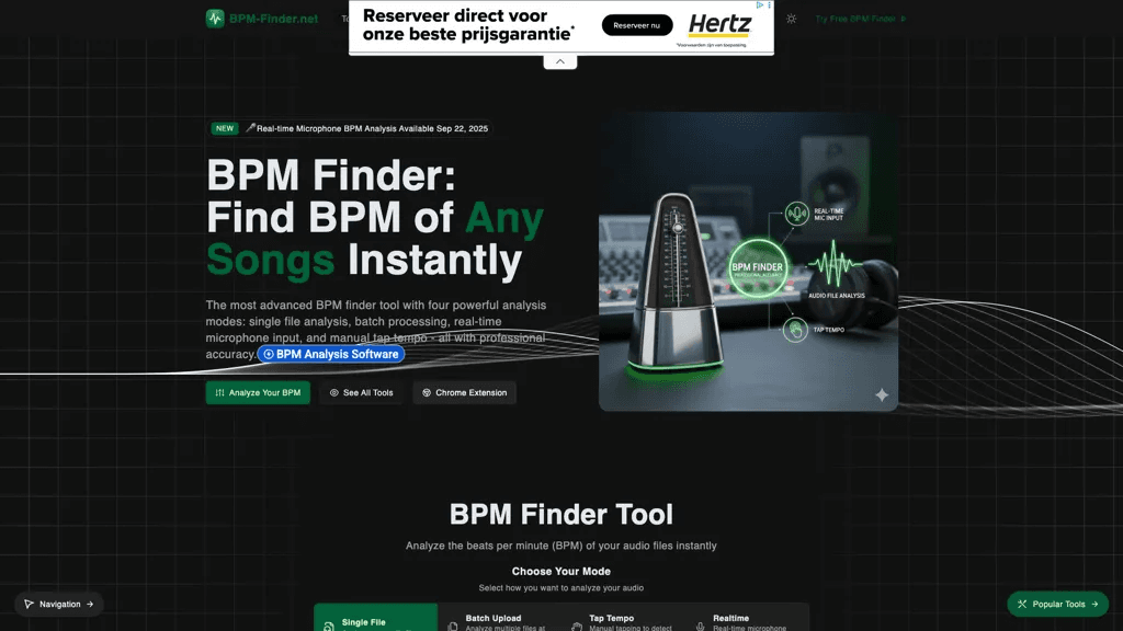 BPM Finder 工具截图
