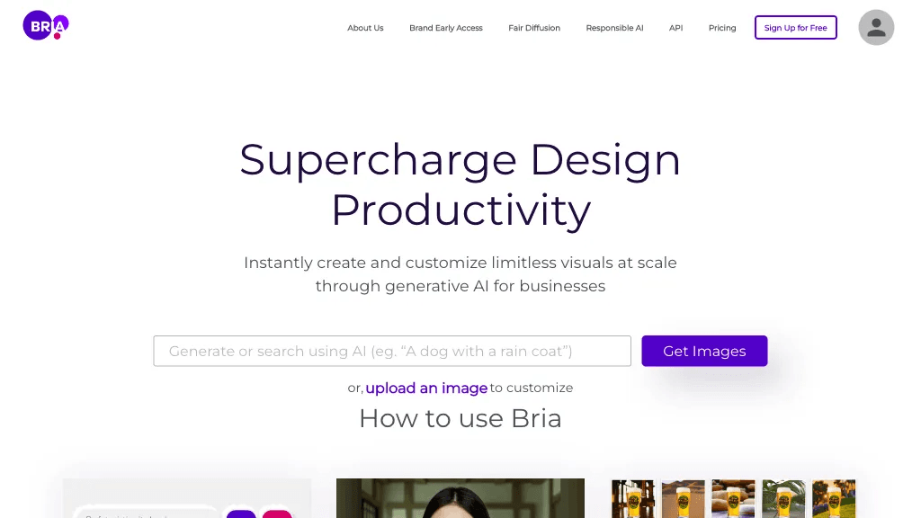 Bria 官网截图