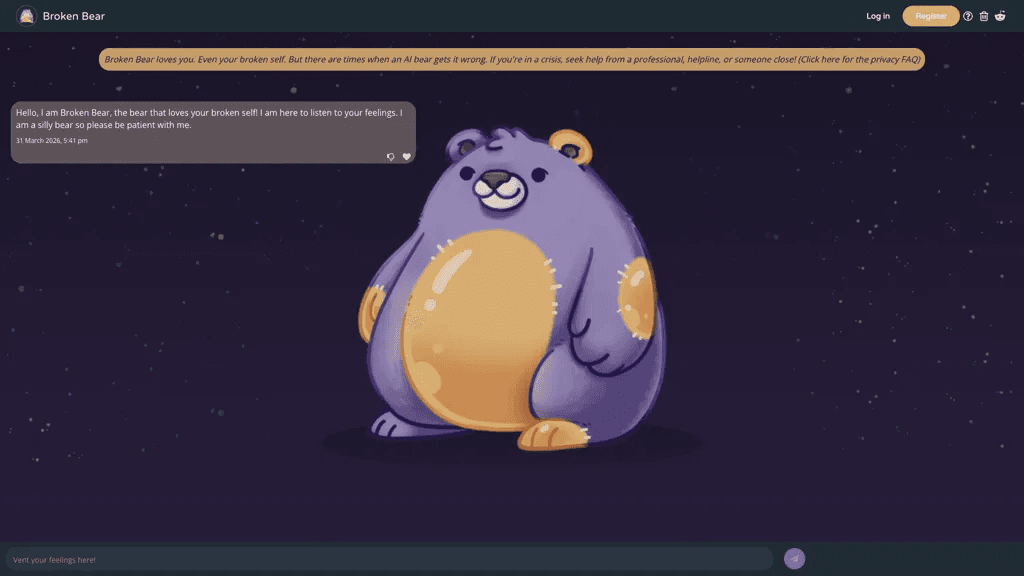 Broken Bear 官网截图