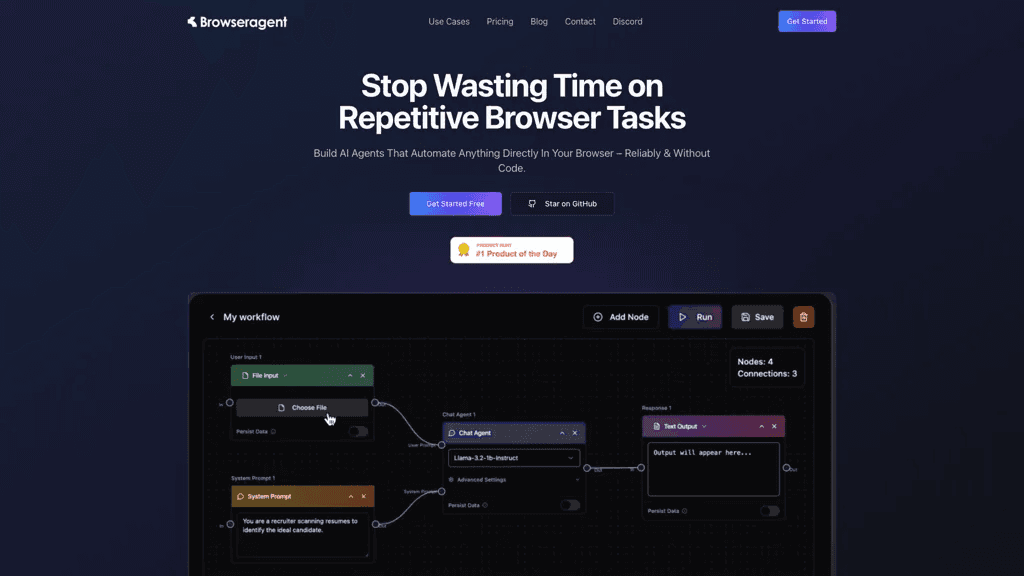 BrowserAgent 工具截图