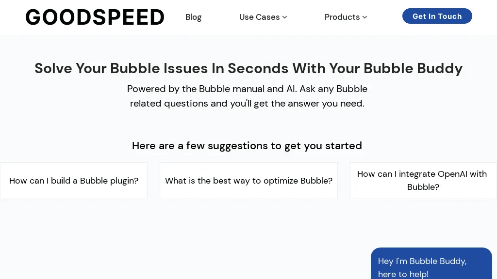 Bubble Buddy 官网截图