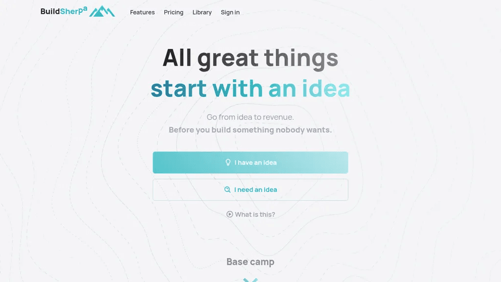 BuildSherpa AI 官网截图
