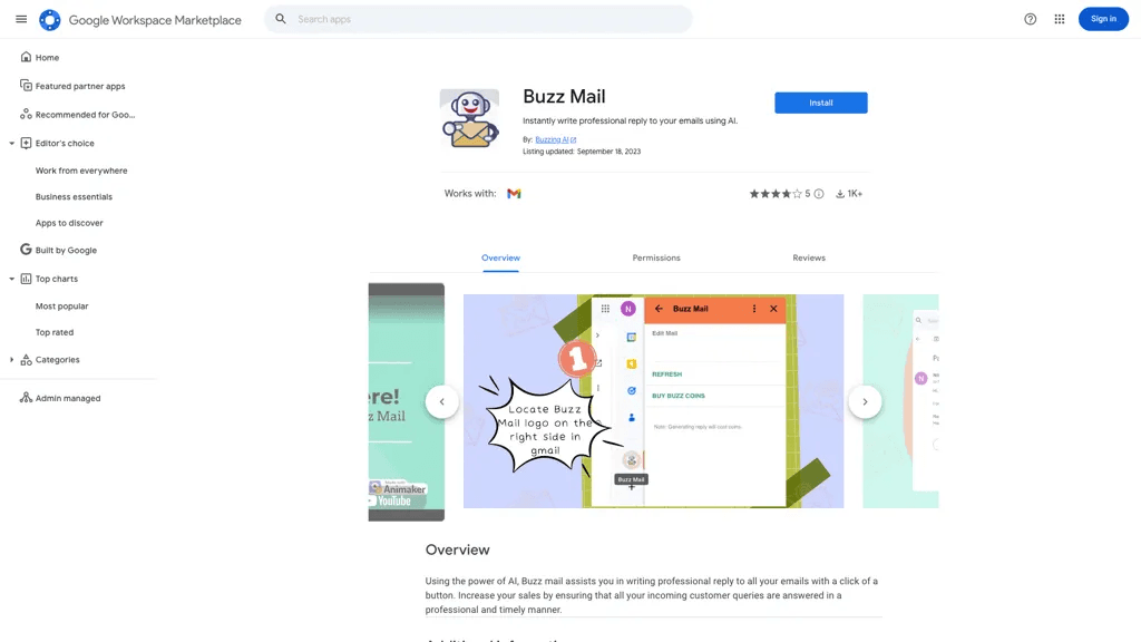 Buzz Mail 工具截图