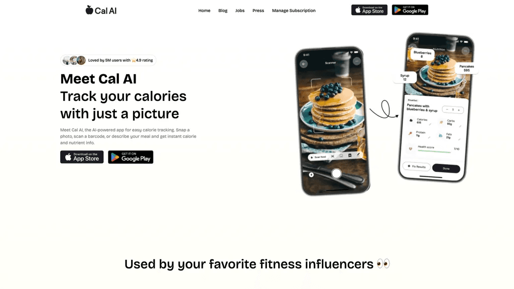 Cal AI 工具截图