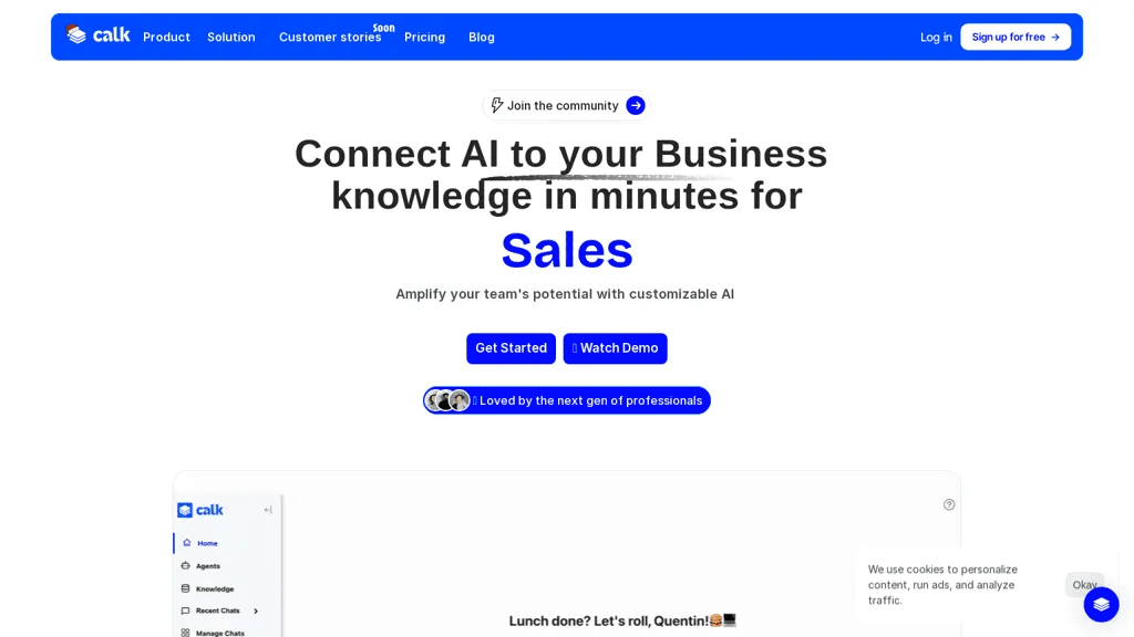 Calk AI 工具截图