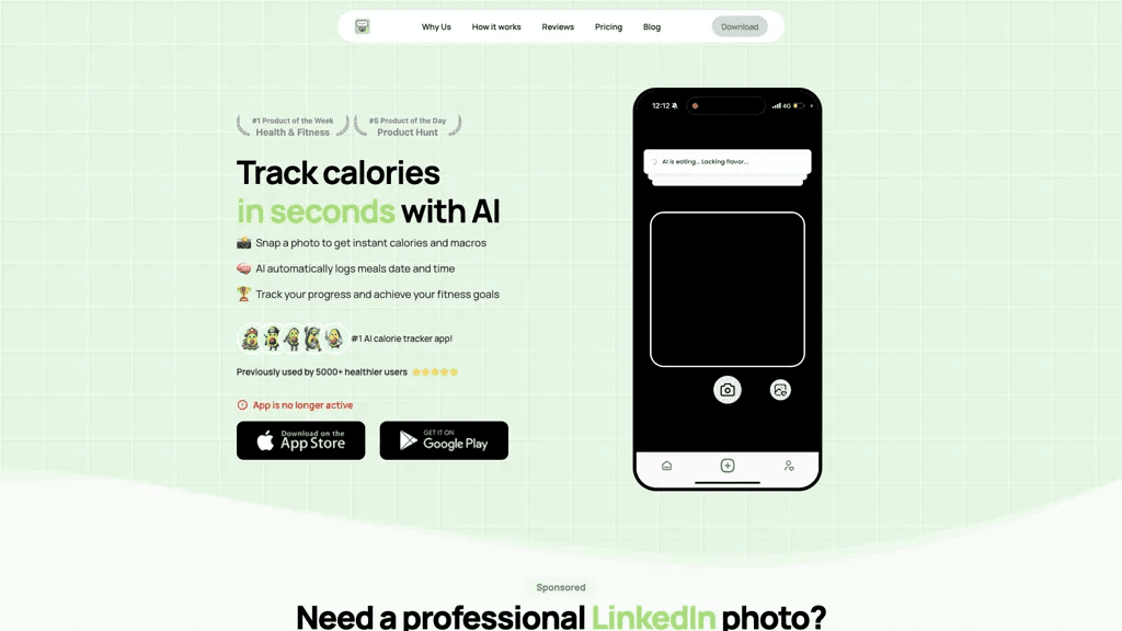 Calorieasy 官网截图