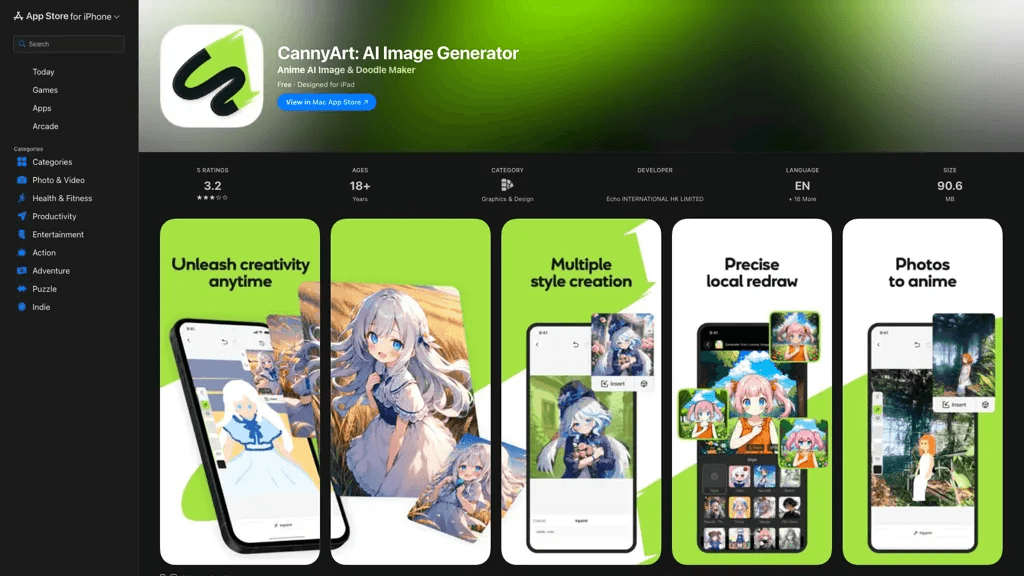 CannyArt 工具截图