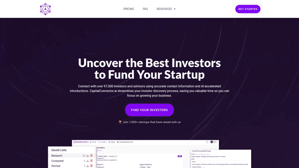 CapitalConnector.ai 官网截图