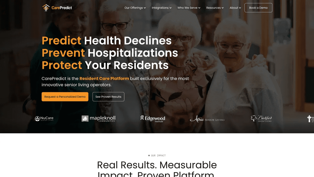 CarePredict 官网截图