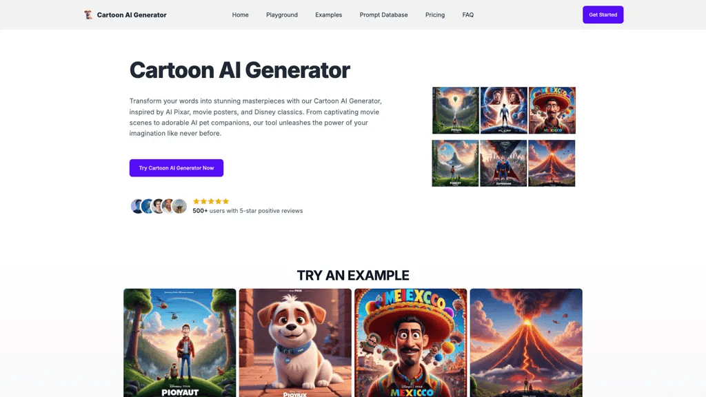 Cartoon AI Generator 工具截图