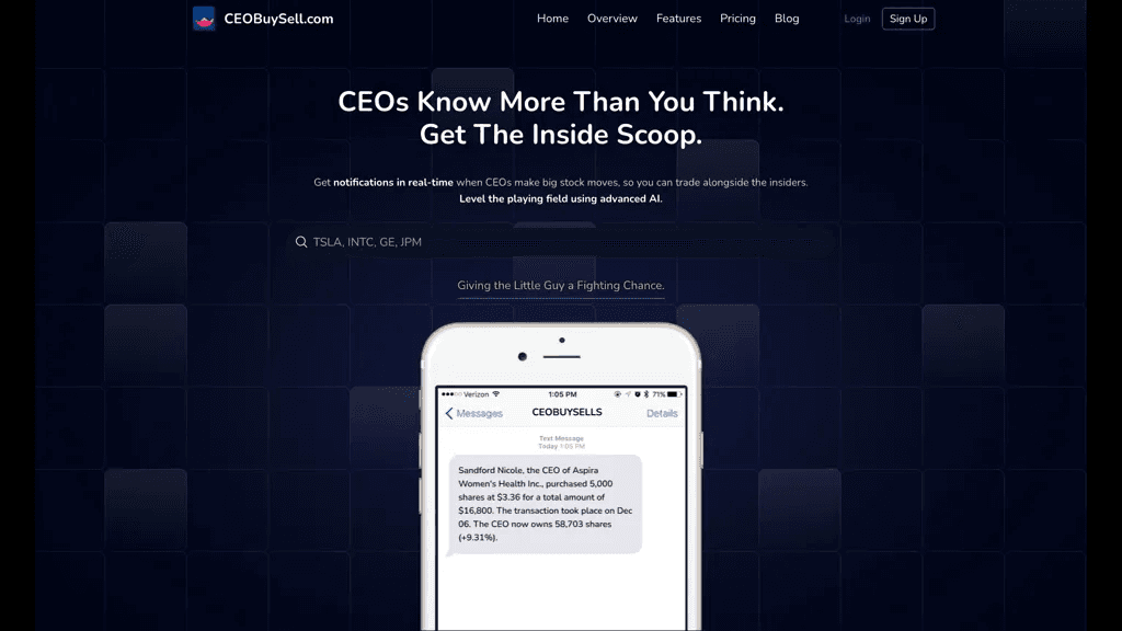 CEOBuySell.com 工具截图