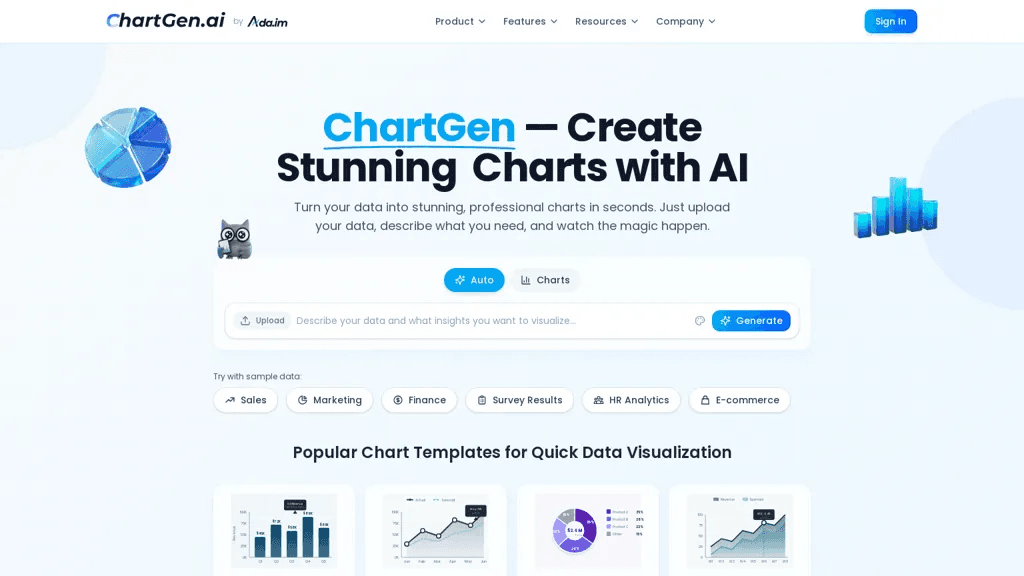 ChartGen.ai 工具截图