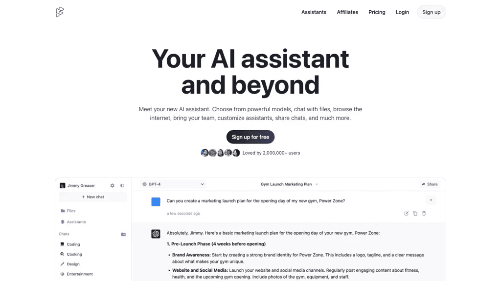 Chat Forefront AI 工具截图