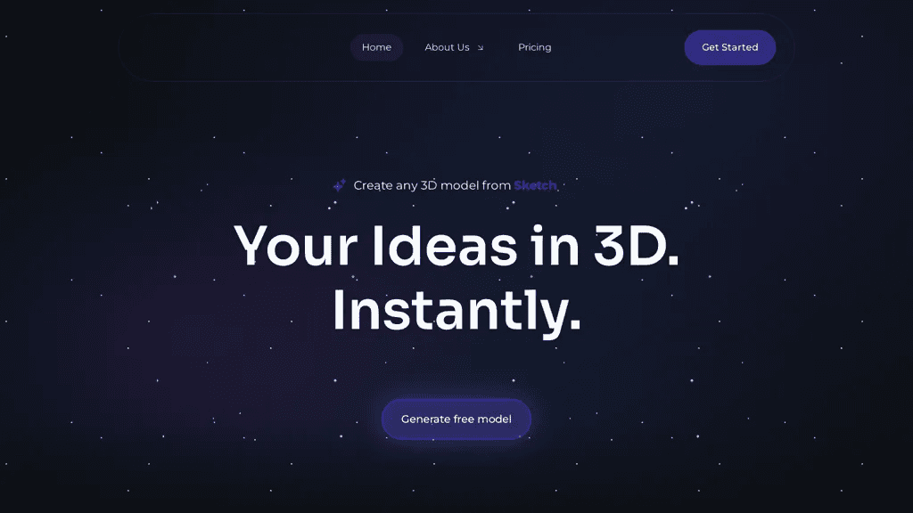 Chat3D.ai 官网截图