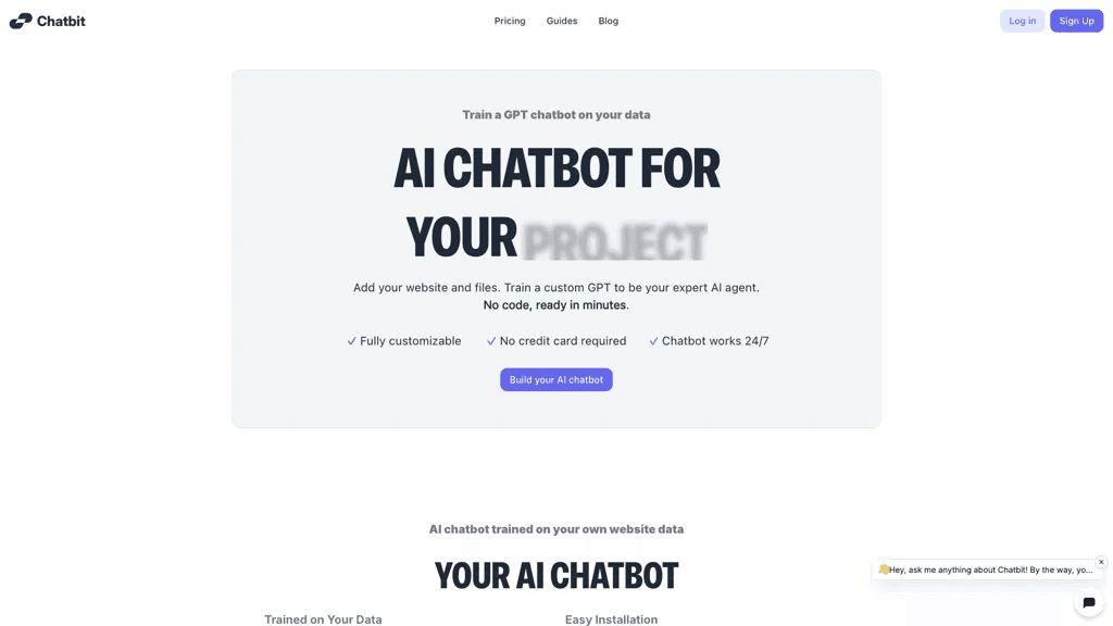 Chatbit 官网截图