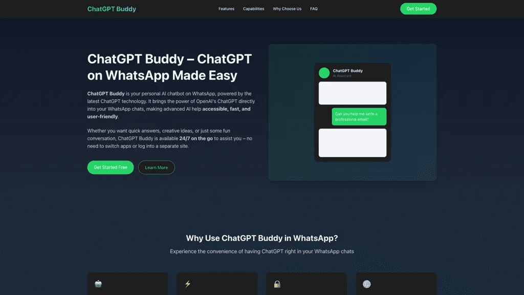 ChatGPT Buddy 官网截图