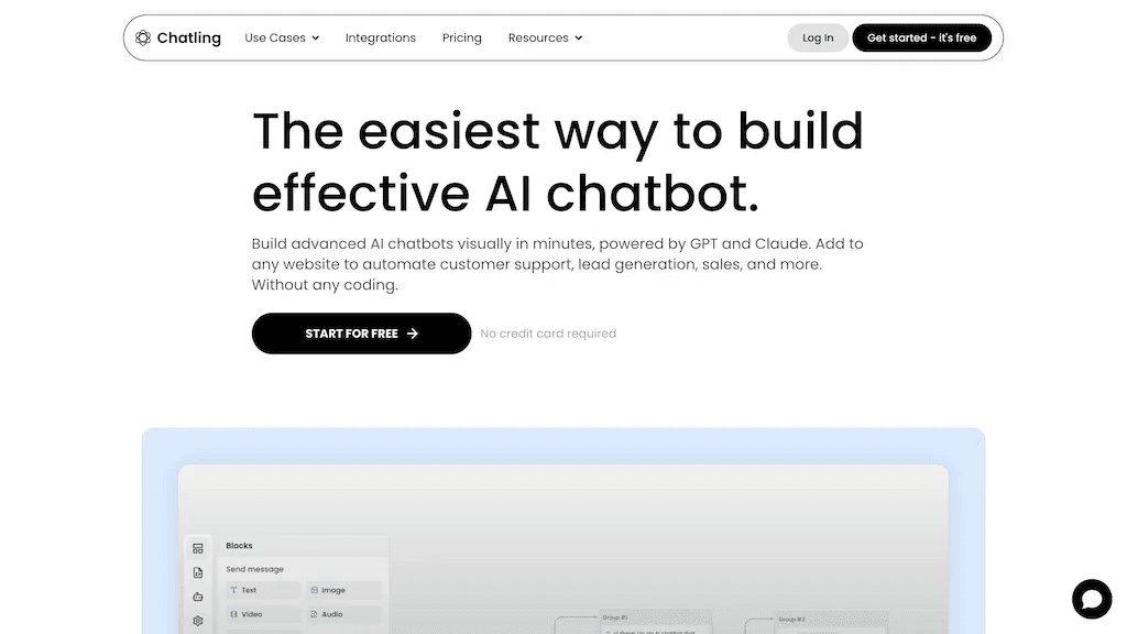 Chatling AI 官网截图