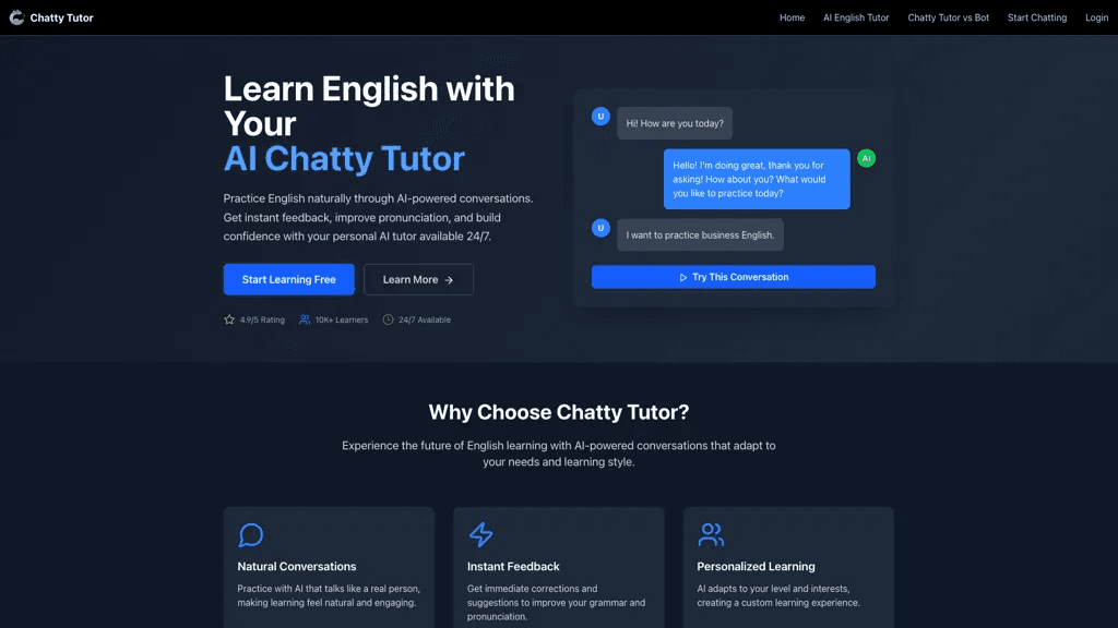 Chatty Tutor 工具截图