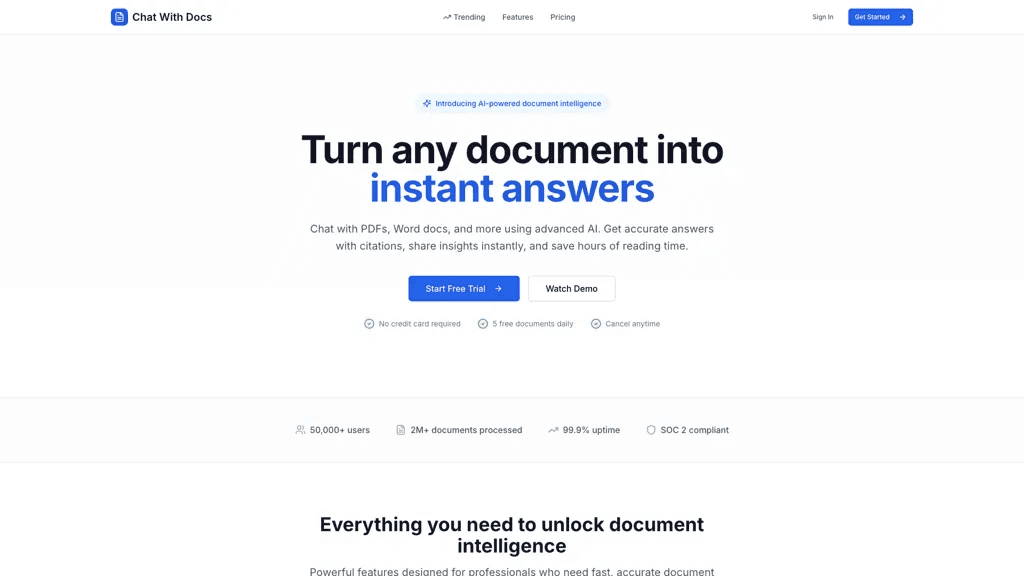 ChatWithDocs 工具截图