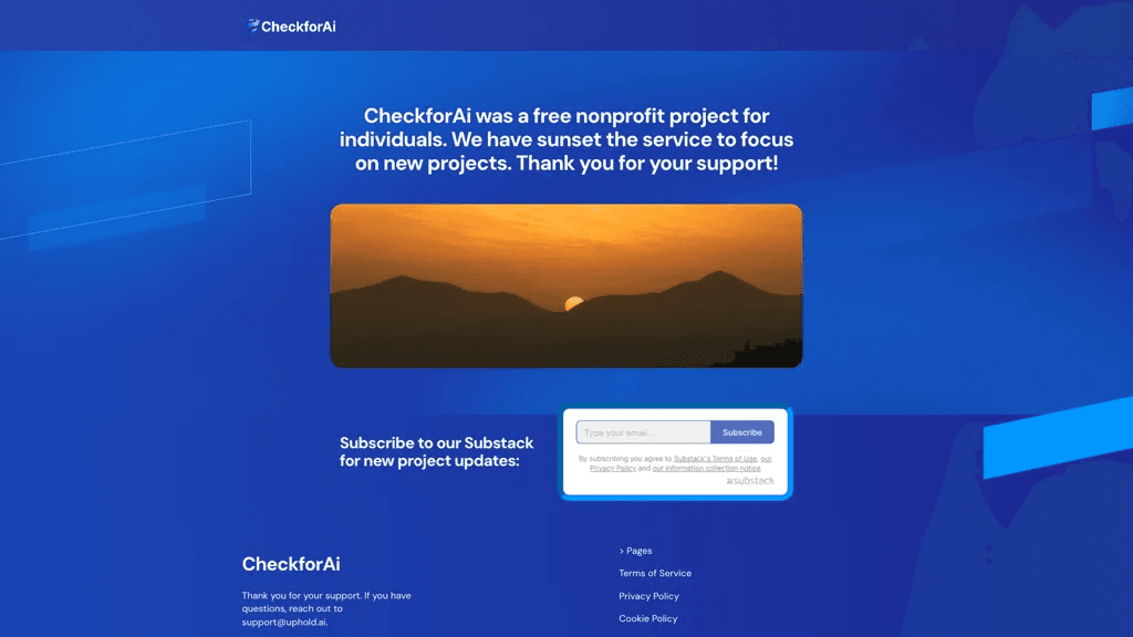 CheckforAi 工具截图