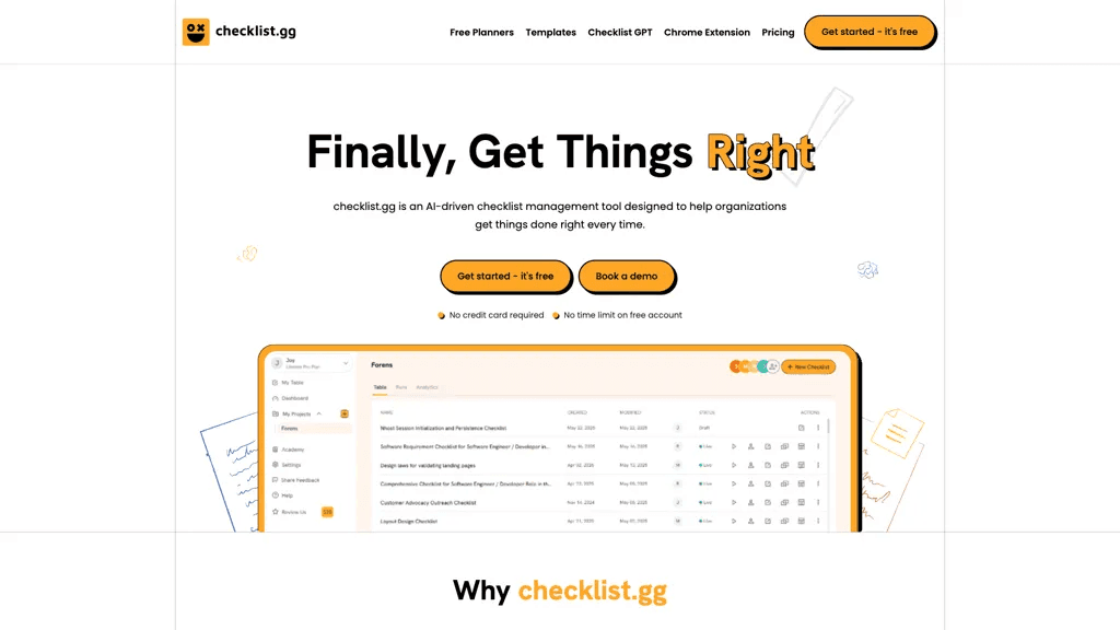 checklist.gg 工具截图