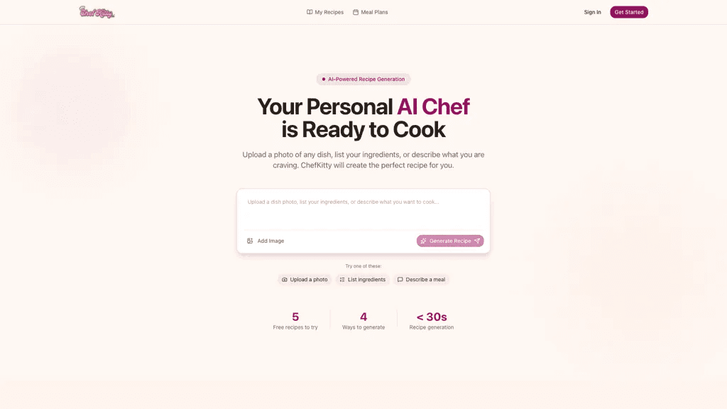 Chef Kitty AI 工具截图